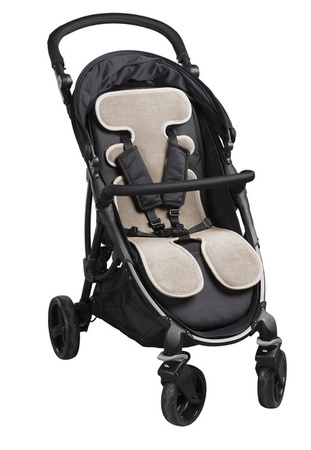 AirCuddle Cool Seat All In One Uniwersalna Oddychająca Wkładka Antypotowa Do Fotelików 0-13 kg, 9-18 kg Oraz Wózków Spacerowych Nut