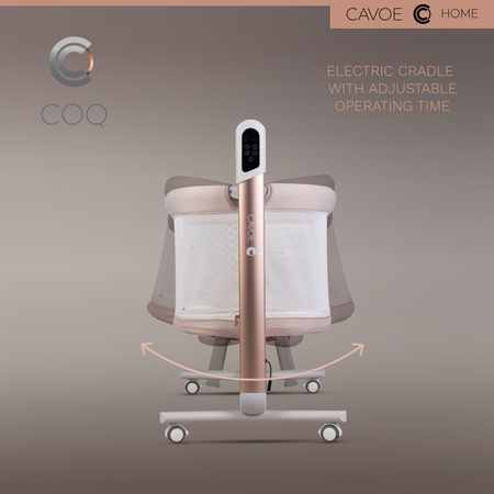 Cavoe Elektryczna kołyska łóżeczko 4w1 COQ Cashmere