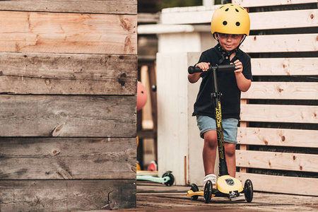 Scootandride Highwaykick 3 LED Hulajnoga Składana Ze Świecącymi Kółkami 3+ Lemon