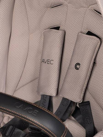 Cavoe Avec 2024 Wózek Głęboko-Spacerowy Bliźniaczy 2w1 Taupe