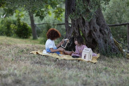 Babai Drewniana Zabawka Domek Dla Lalek z Magnes Rozmiar L Naturalny