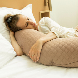 Beaba Ergonomiczna poduszka rogal dla kobiet w ciąży i karmiących Big Flopsy ™ Fleur de coton Cacao