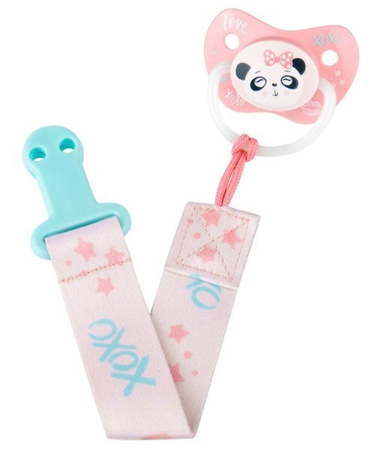 Canpol Babies Tasiemka Do Smoczka Uspokajającego Exotic Animals 51/023 Pink