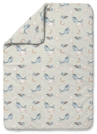 Waldin Kołdra Bambusowa 135x100 Wieloryb Oliwka