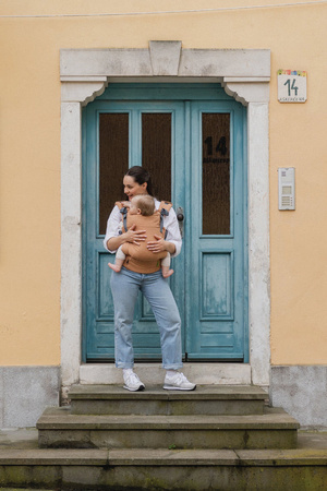 Boba Nosidełko X - Pomarańczowy Len