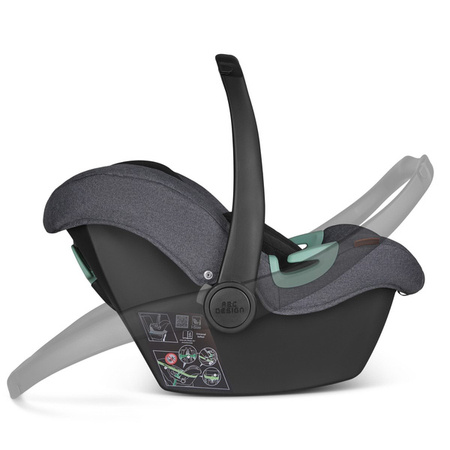 ABC Design Tulip Fotelik Samochodowy 0-13 Kg Asphalt