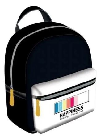 Beniamin Mały plecak miejski Happiness czarny wycieczkowy