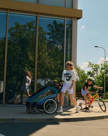 Cybex Zeno Bike Przyczepka Rowerowa Mid Turquoise