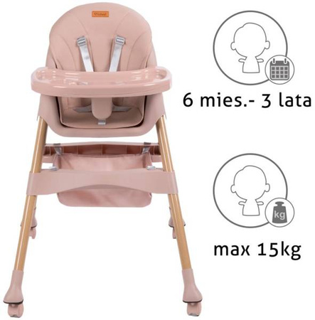 Kidwell Karimi Krzesełko do Karmienia Pink