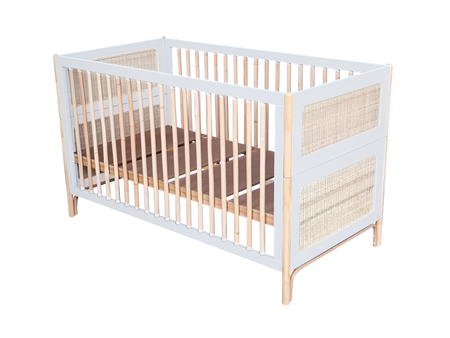 Theo Bebe Oceania Wielofunkcyjne Łóżeczko Ratanowe 70x140cm Neige