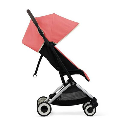 Cybex Orfeo Wózek Spacerowy Rama Srebrna Hibiscus Red