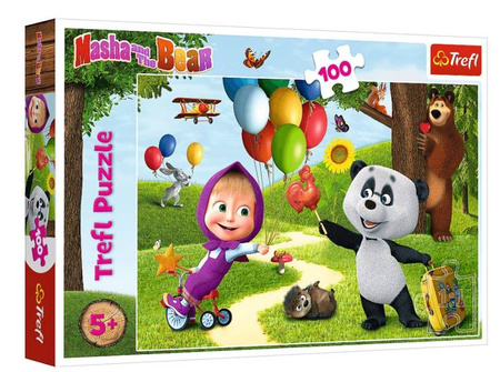 Trefl Puzzle 100 Masza i Przyjaciele 16370