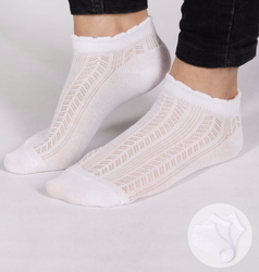 Yo! Skarpety Dziewczęce Ażurowe Białe Rozmiar 27-30
