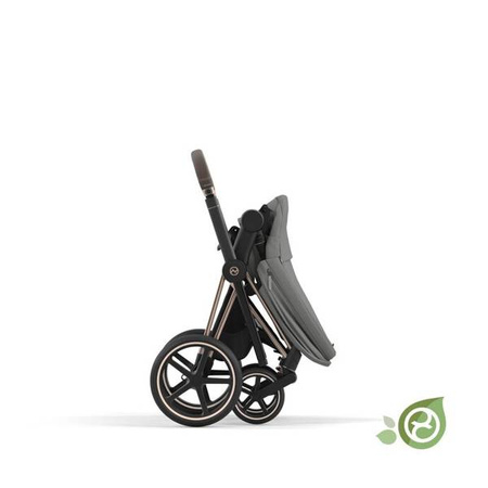 Cybex Conscious Green Leaf Priam 4.0 Tapicerka Siedziska Eco Pearl Grey