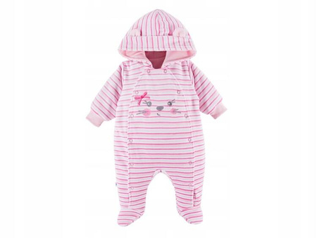 Eevi Run&Fun Pajac Welur Róż 68cm