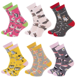 Be Snazzy Skarpetki Bawełniane Długie Wzorzyste Rozmiar 33-35