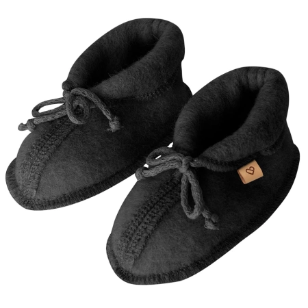 Zaffiro Buciki dziecięce wełna premium 6-12m Anthracite