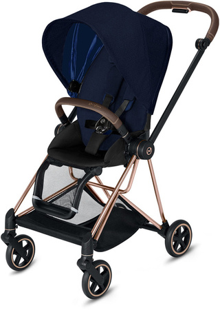 Cybex Mios Wózek Głęboko-Spacerowy Rama 3.0 + Gondola 2.0 Lux Midnight Blue Plus + Tapicerka 3.0 Siedziska Midnight Blue Plus