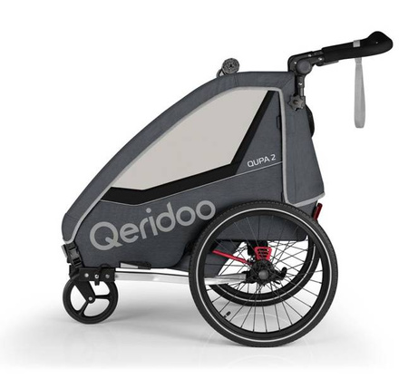 Qeridoo Qupa 2 Przyczepka Rowerowa Grey