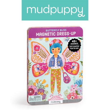 Mudpuppy Magnetyczne postacie Radosne motyle 4+