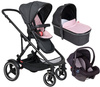 Phil&Teds Voyager Wózek Głęboko-Spacerowy + Fotelik Alpha 0-13kg Zestaw 3w1 Różowy