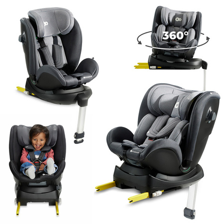 Kinderkraft Xrider i-Size Fotelik Samochodowy 0-25kg RWF Szary