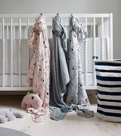 Done by Deer Otulacz Bawełniany Blue 2szt