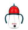 Akuku Bidon ze słomką z odważnikiem Blue/Red A0164