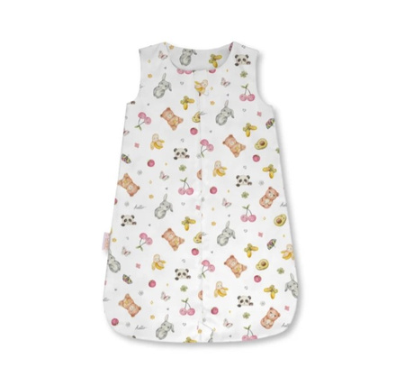 Waldin Śpiworek 2.5 TOG CandyCute Biały Rozmiar S