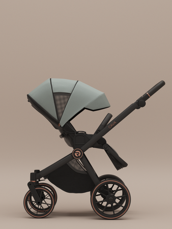 Riko Cava Wózek Głęboko-Spacerowy 12 Sage