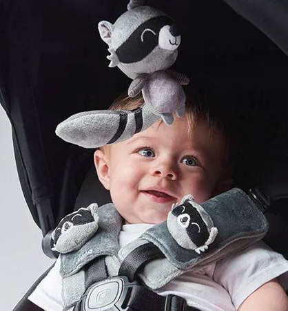 Diono Ochraniacze na Pasy i Zawieszka Racoon