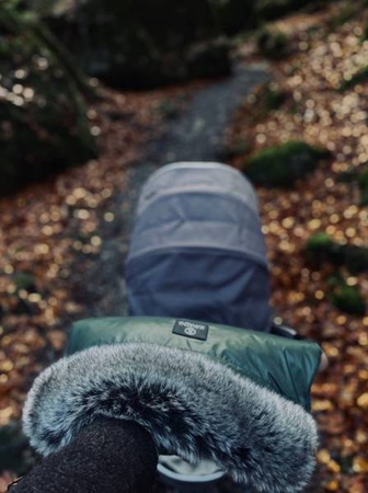 Makaszka Mufka do Wózka Glamour Green