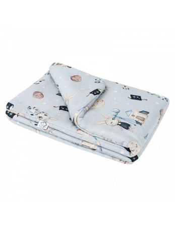 Bambusowa Kołderka Średniaka Królik Astronom rozmiar 75x100 cm