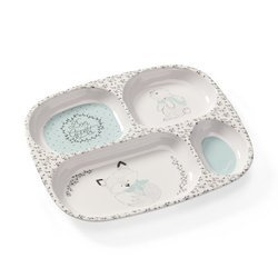 Thermobaby - Talerz z przegródkami  Forest / Miętowy