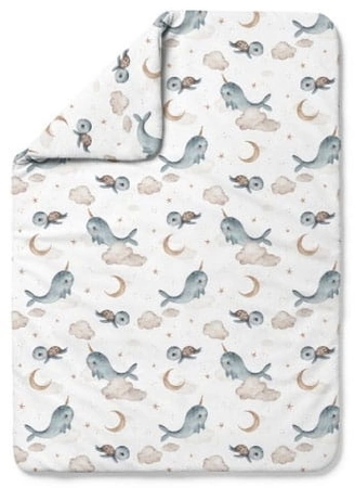 Waldin Kołdra Bambusowa 100x75 Wieloryb Biały