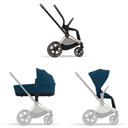 Cybex Priam 4.0 Wózek Spacerowy Mountain Blue