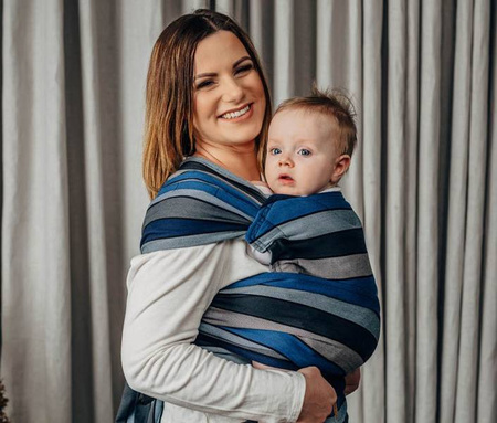 LennyLamb Nosidełko LennyHybrid Half Buckle, Splot Skośno-Krzyżowy, 100% Bawełna Wodospad