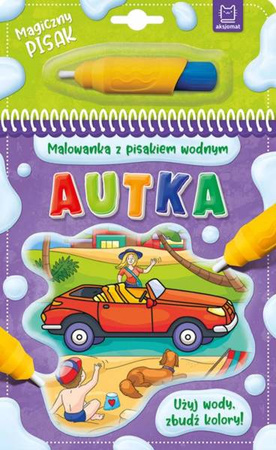 Aksjomat Książeczka Malowanka Z Pisakiem Wodnym. Autka