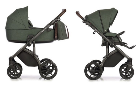 Roan Bass Next Wózek Głęboko-Spacerowy 2w1 Night Green