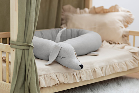 SenLove Ochraniacz do Łóżeczka Piesek Beżowy