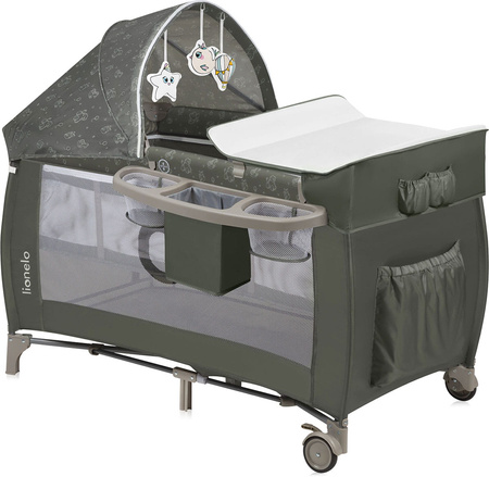 Lionelo Sven Plus Łóżeczko Turystyczne Beige Olive