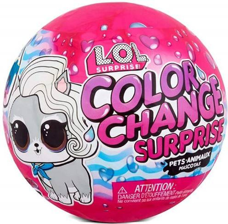 L.O.L Surprise Color Change Pets Zwierzątko Niespodzianka w Kuli