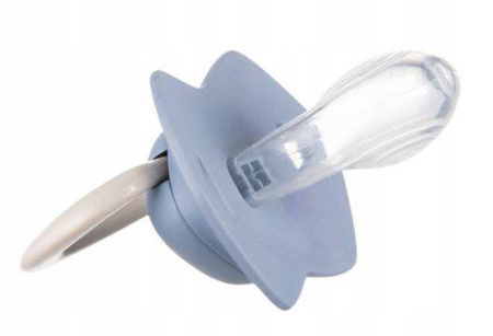 Canpol Babies Smoczek Silikonowy 0-6m Symetryczny Pure Color 2szt. 22/655 Blue