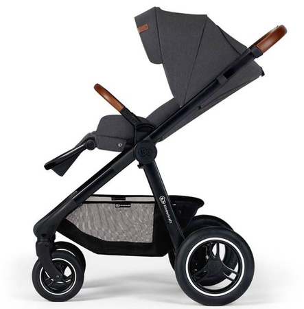 Kinderkraft Everyday Wózek Wielofunkcyjny 2w1 Dark Grey Black Frame