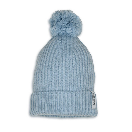 Lodger Czapeczka z wełny merino 100% niebieska Blue Fogg 3-6m