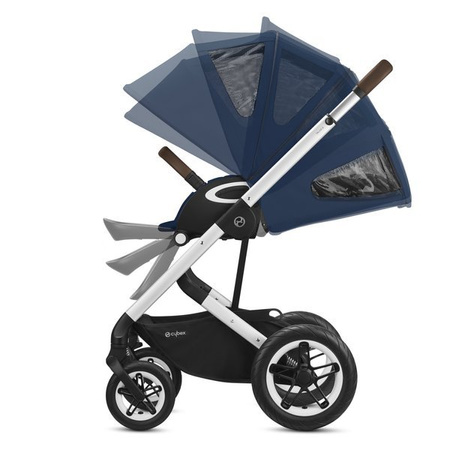 Cybex Talos S Lux Wózek Spacerowy Srebrna Rama Deep Black