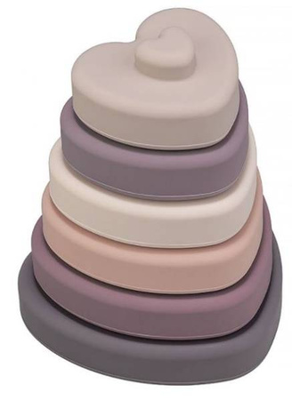 Baby in World Wieża Silikonowa Serca Powder Rose