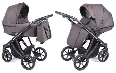 Coletto Dante Wózek Głęboko-Spacerowy 2w1 D-10 Czarno-Grafitowa Rama