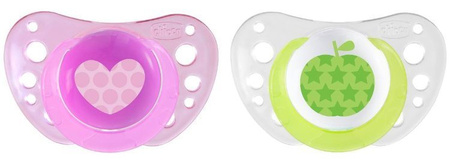 Chicco Physioforma Air Smoczek Uspokajający Silikonowy 6-16M+ 2Szt. Różowy