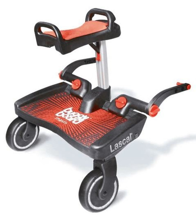 Lascal Zestaw BuggyBoard MAXI+ Dostawka Do Wózka Czarny/Czerwony